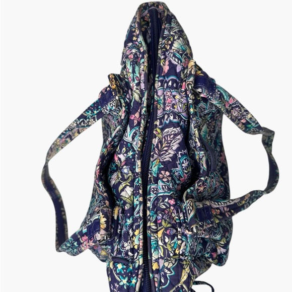 Vera Bradley Purple French Paisley Print Mid-Size Bag - Picture 8 of 16